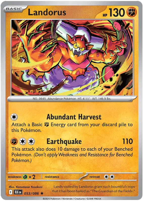 Landorus Holo (053/086) - Black Bolt
