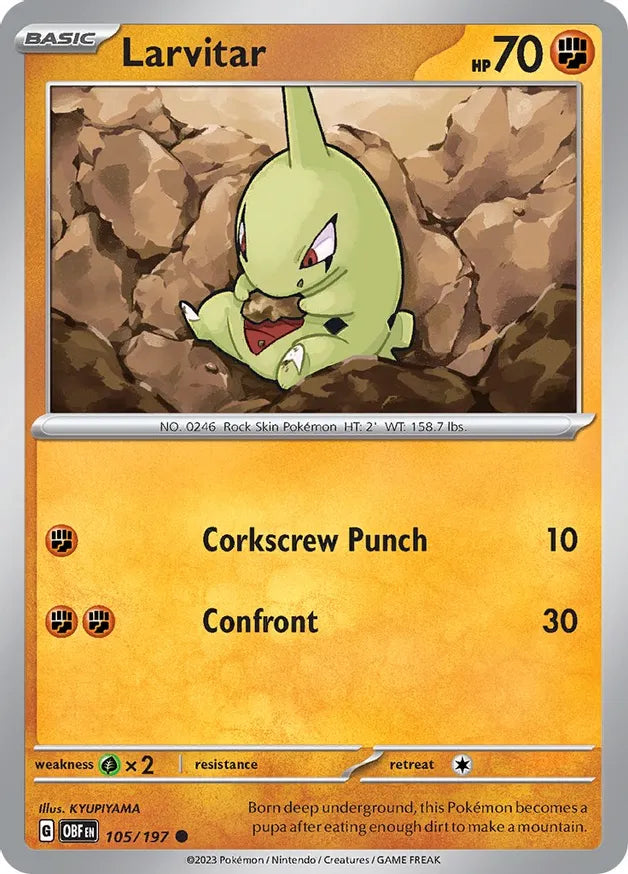 Larvitar (105/197) - Obsidian Flames