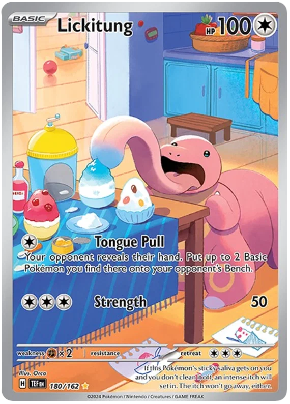 Lickitung (180/162) Illustration Rare - Temporal Forces