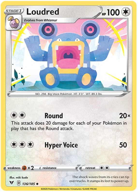 Loudred (136/185) - Vivid Voltage
