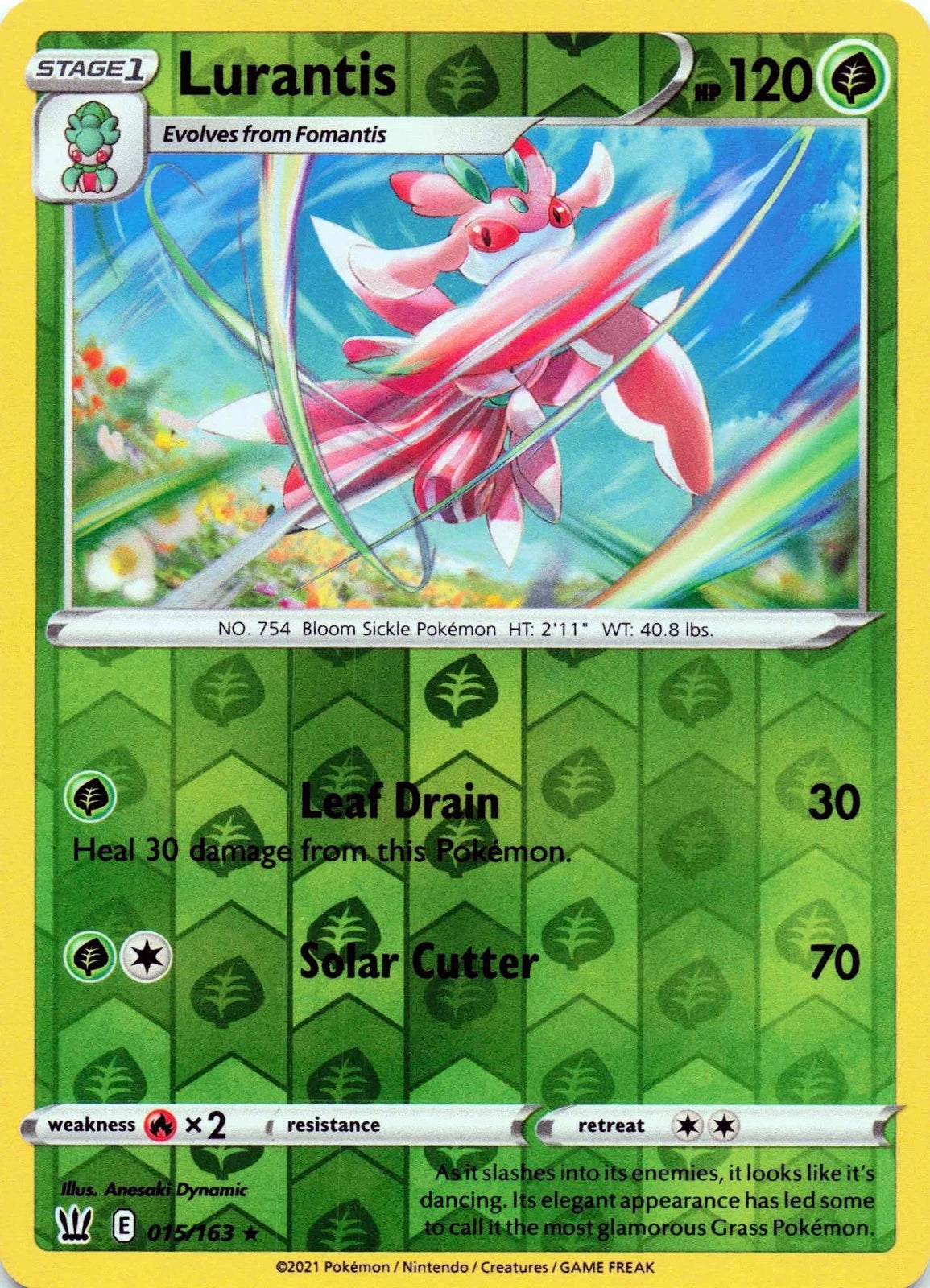 Lurantis Reverse Holo (015/163) - Battle Styles