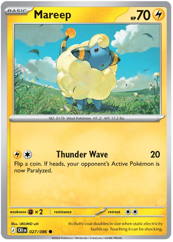 Mareep (027/086) - Chaos Rising