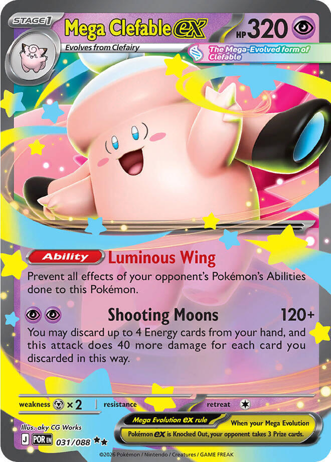 Mega Clefable ex (031/088) - Perfect Order