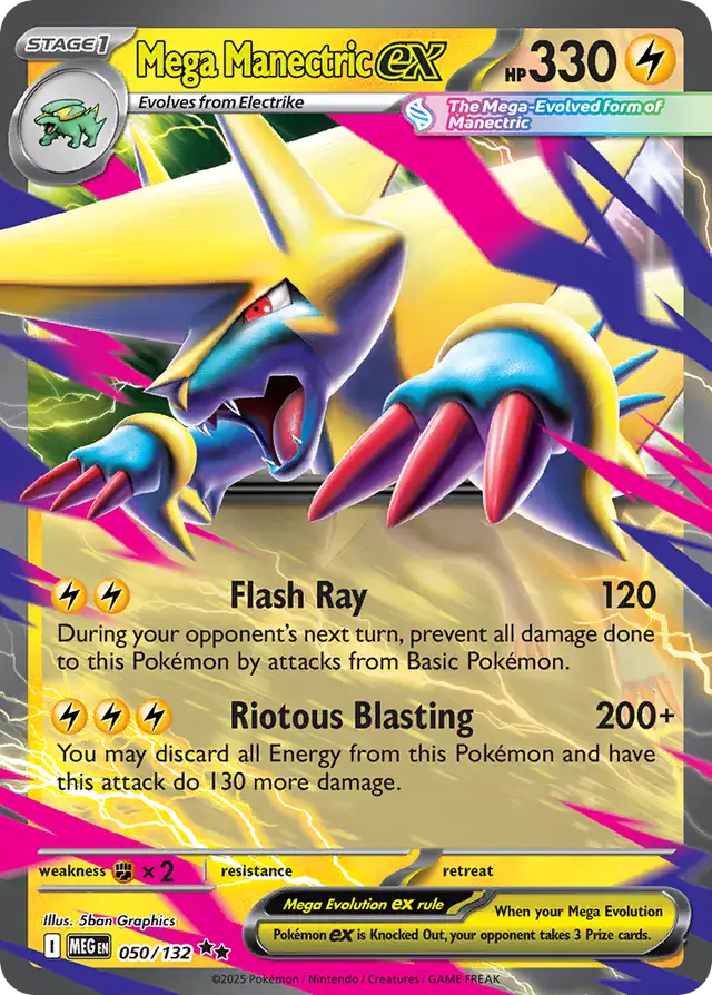 Mega Manectric ex (050/132) - Mega Evolution