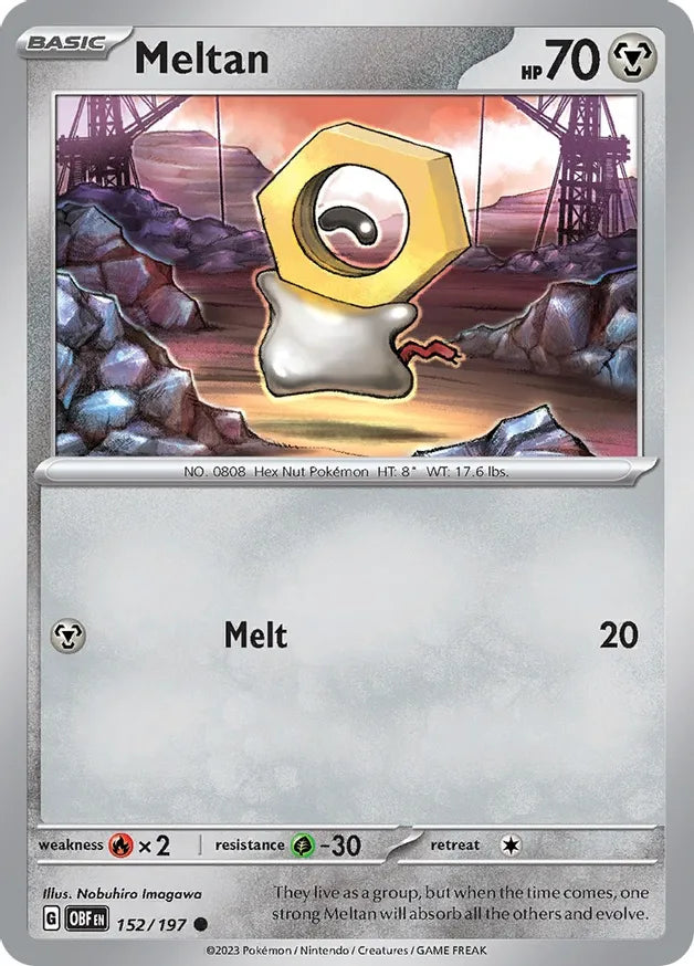 Meltan (152/197) - Obsidian Flames