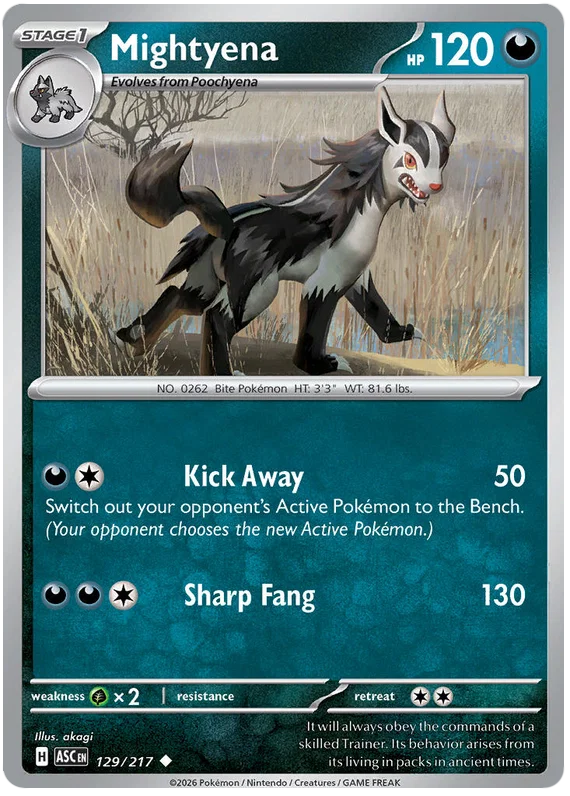 Mightyena (129/217) - Ascended Heroes