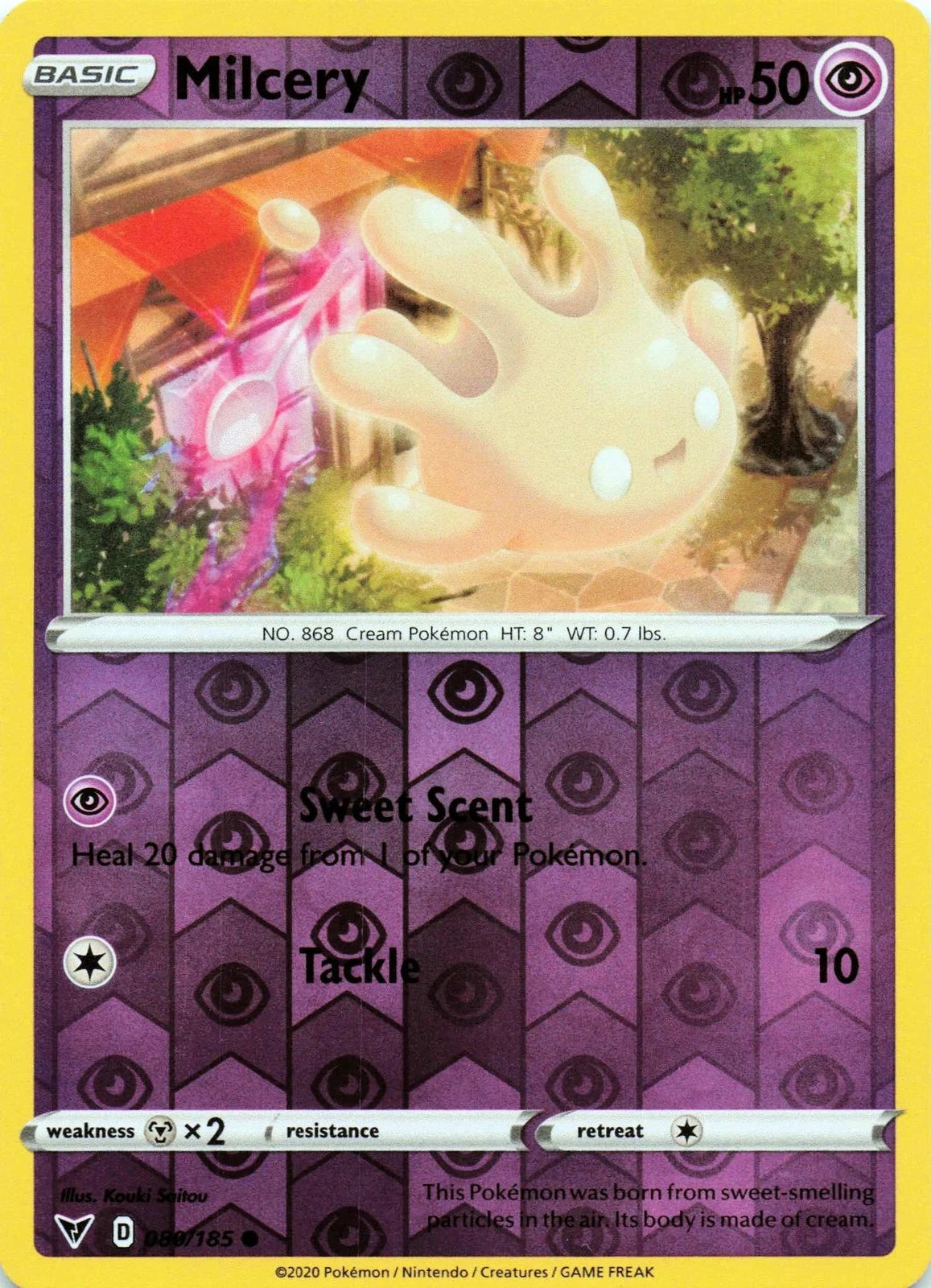 Milcery Reverse Holo (080/185) - Vivid Voltage