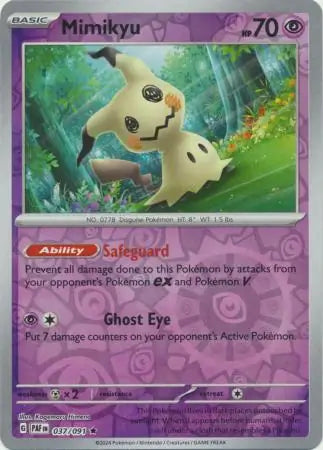 Mimikyu Reverse Holo (037/091) - Paldean Fates