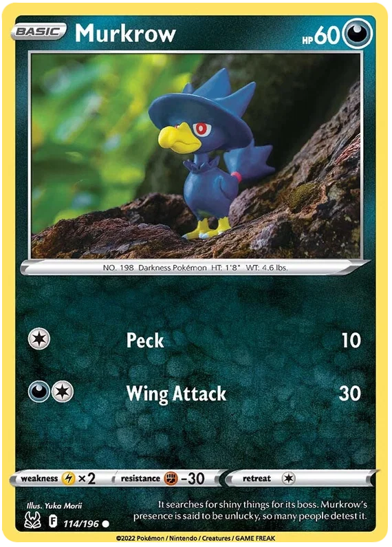 Murkrow (114/196) - Lost Origin