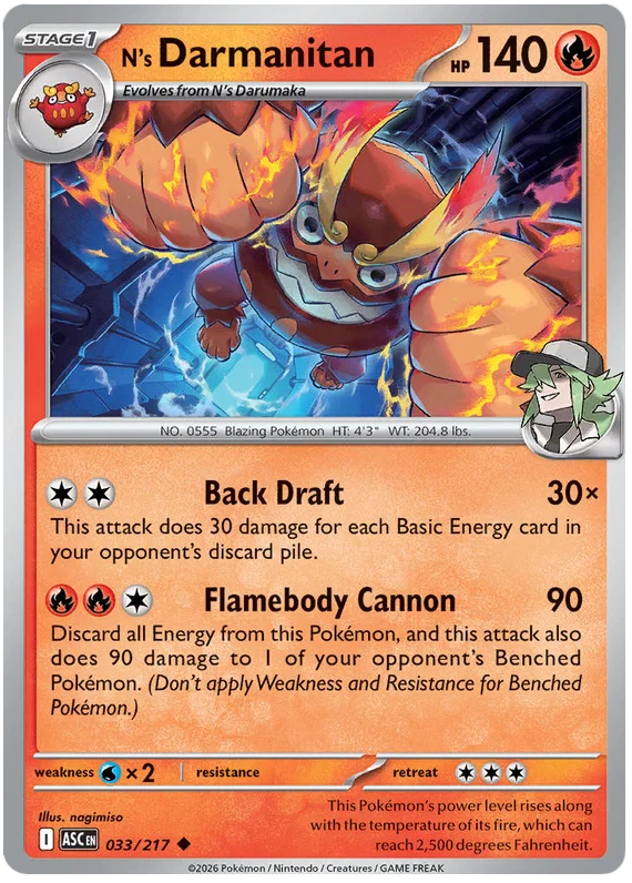 N's Darmanitan (033/217) - Ascended Heroes