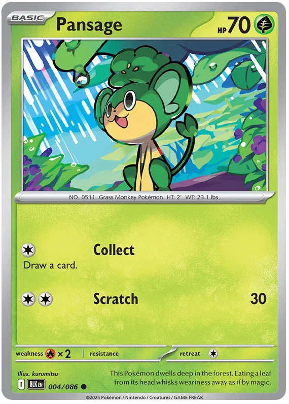Pansage (004/086) - Black Bolt