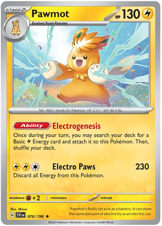 Pawmot Holo (076/198) - Scarlet & Violet