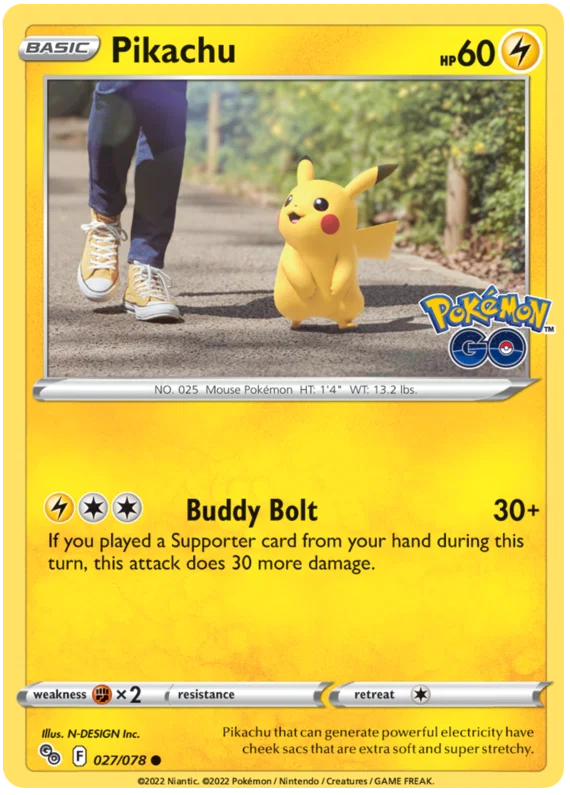 Pikachu (027/078) - Pokémon Go