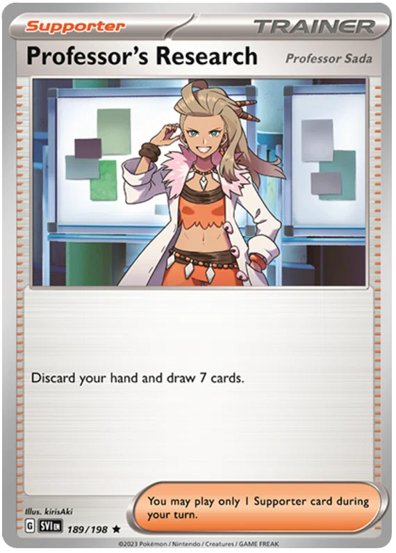 Professor's Research (Professor Sada) Holo (189/198) - Scarlet & Violet
