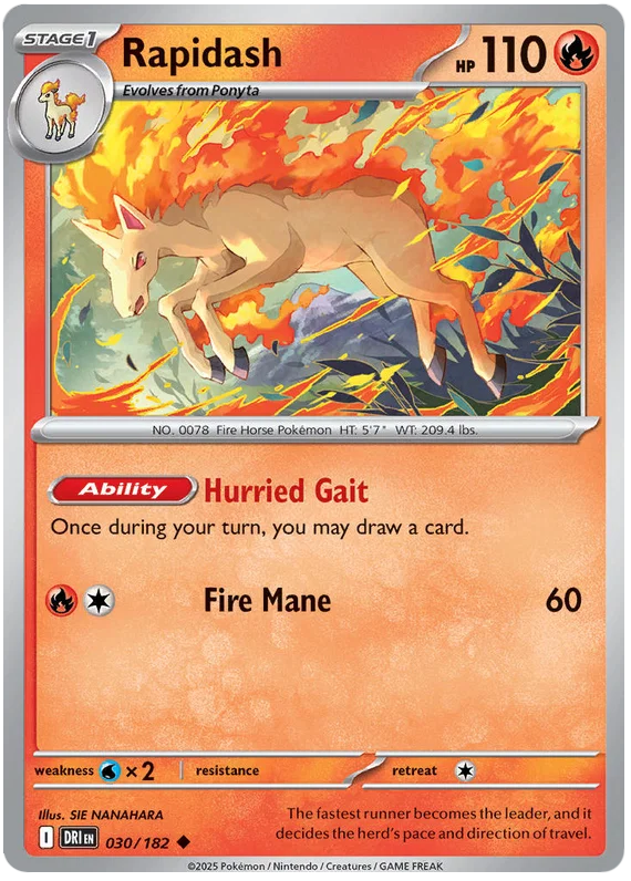 Rapidash (030/182) - Destined Rivals