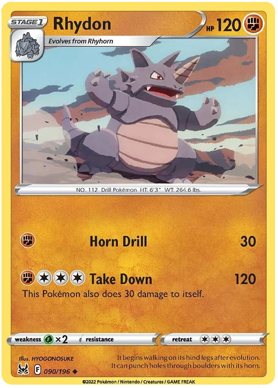 Rhydon (090/196) - Lost Origin