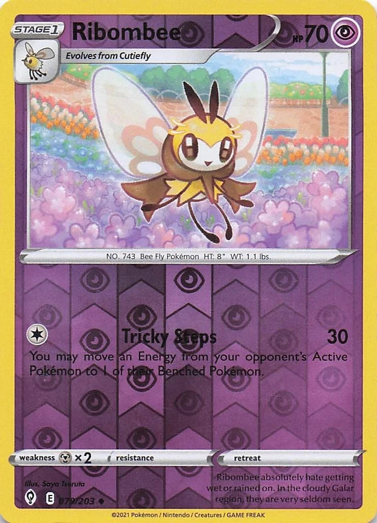 Ribombee Reverse Holo (079/203) - Evolving Skies
