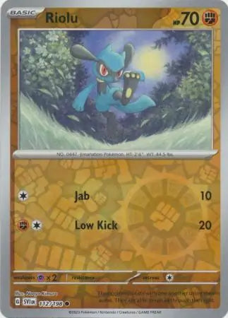 Riolu Reverse Holo (112/198) - Scarlet & Violet