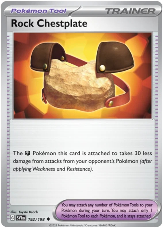 Rock Chestplate (192/198) - Scarlet & Violet