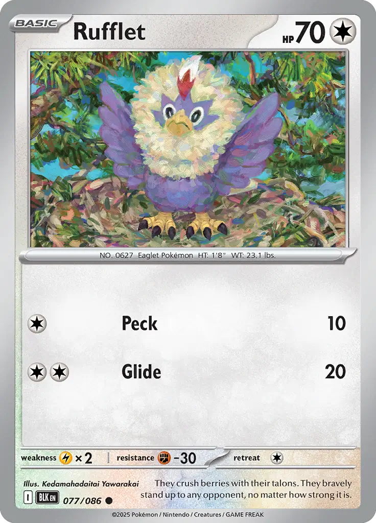 Rufflet (077/086) - Black Bolt