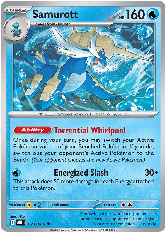 Samurott Holo (023/086) - White Flare