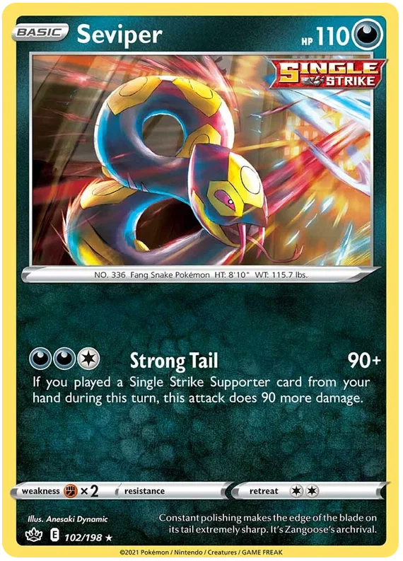 Seviper (102/198) - Chilling Reign