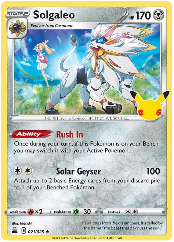 Solgaleo (021/025) - Celebrations