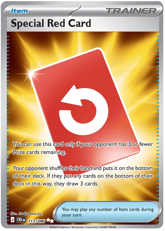 Special Red Card (113/086) Ultra Rare - Chaos Rising