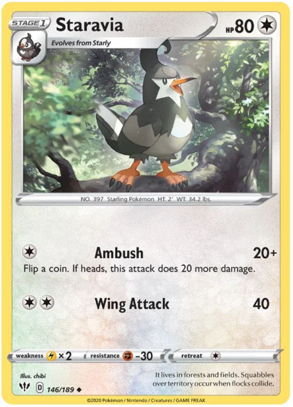 Staravia (146/189) - Darkness Ablaze