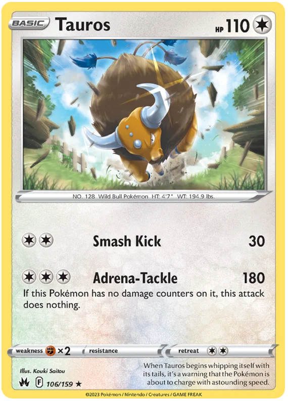 Tauros (106/159) - Crown Zenith