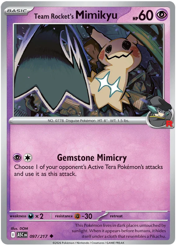Team Rocket's Mimikyu (097/217) - Ascended Heroes
