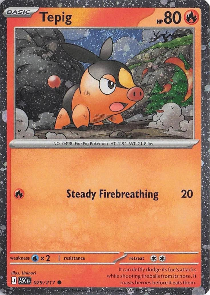 Tepig Cosmos Holo (029/217) - Ascended Heroes