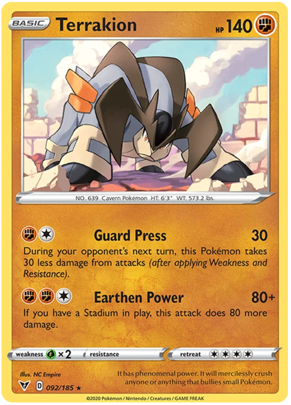 Terrakion (092/185) - Vivid Voltage