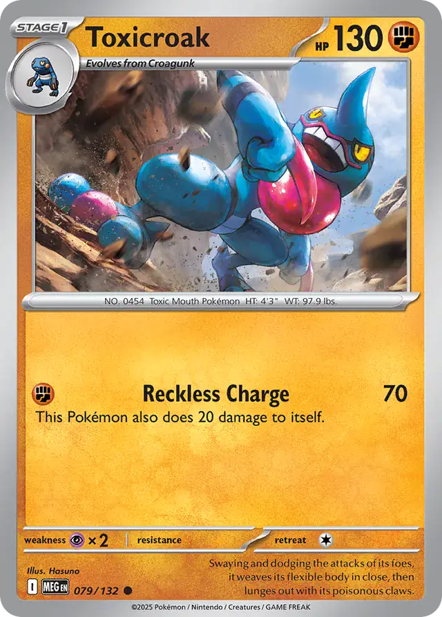 Toxicroak (079/132) - Mega Evolution
