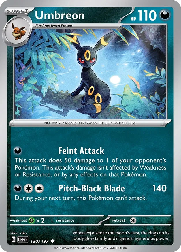 Umbreon (130/197) - Obsidian Flames