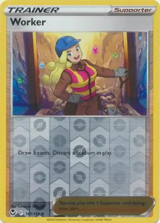 Worker Reverse Holo (167/195) - Silver Tempest