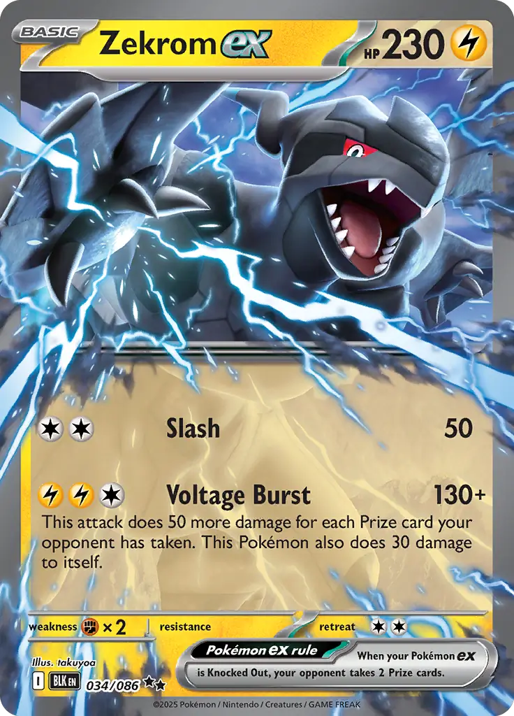 Zekrom ex (034/086) - Black Bolt