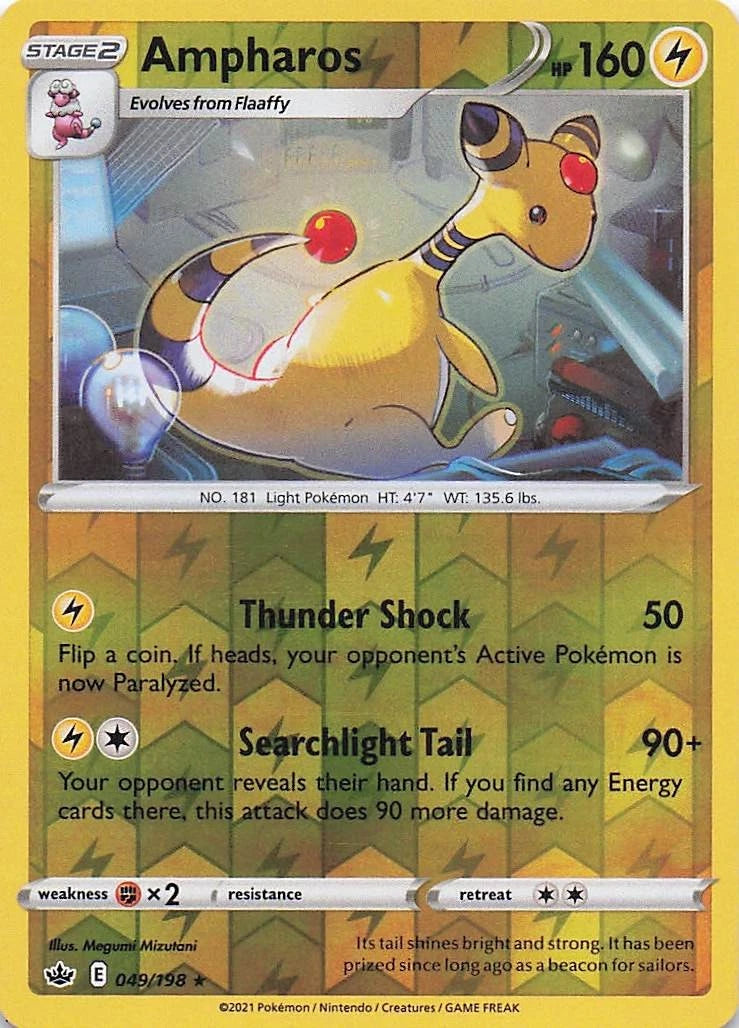 Ampharos Reverse Holo (049/198) - Chilling Reign