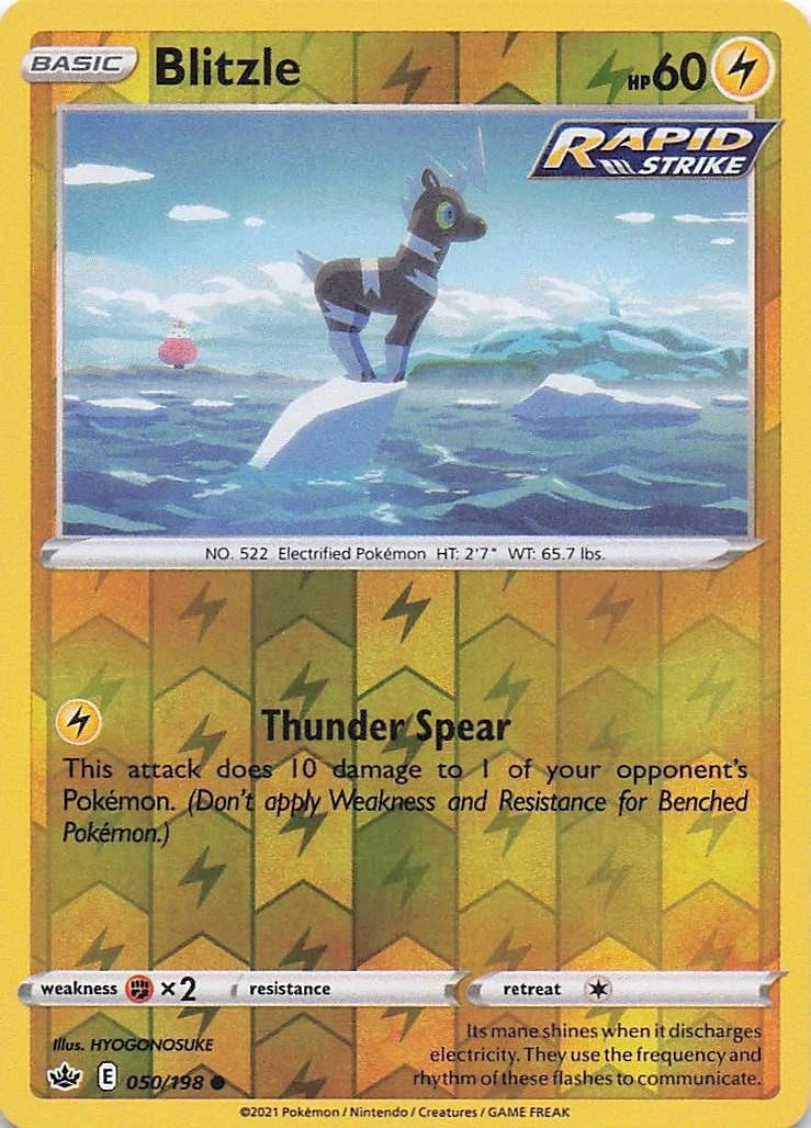 Blitzle Reverse Holo (050/198) - Chilling Reign