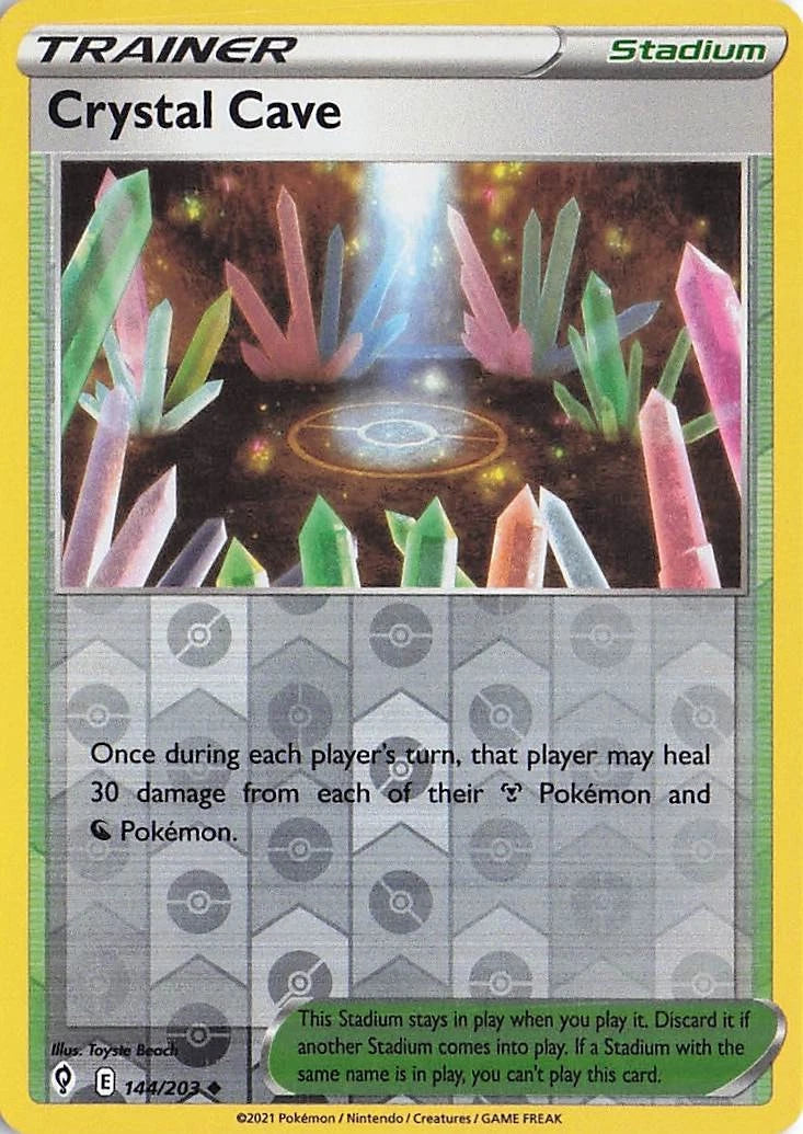 Crystal Cave Reverse Holo (144/203) - Evolving Skies