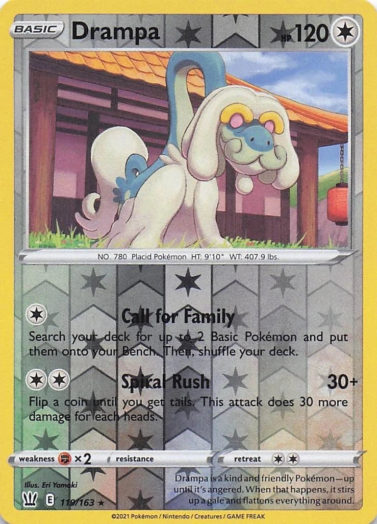 Drampa Reverse Holo (119/163) - Battle Styles
