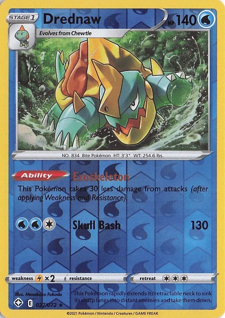 Drednaw Reverse Holo (027/072) - Shining Fates