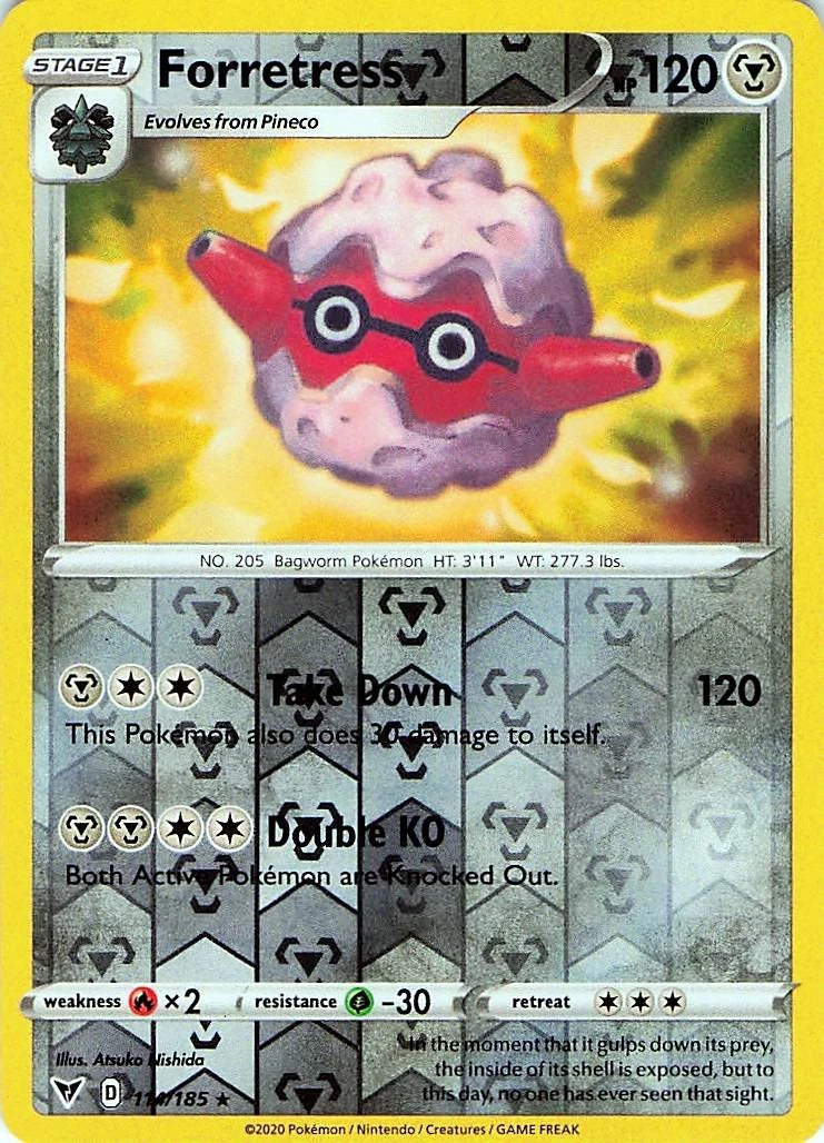 Forretress Reverse Holo (114/185) - Vivid Voltage