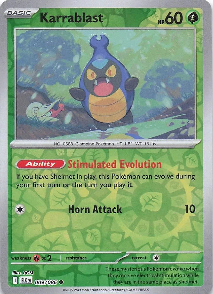 Karrablast Reverse Holo (009/086) - Black Bolt