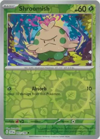 Shroomish Reverse Holo (003/198) - Scarlet & Violet