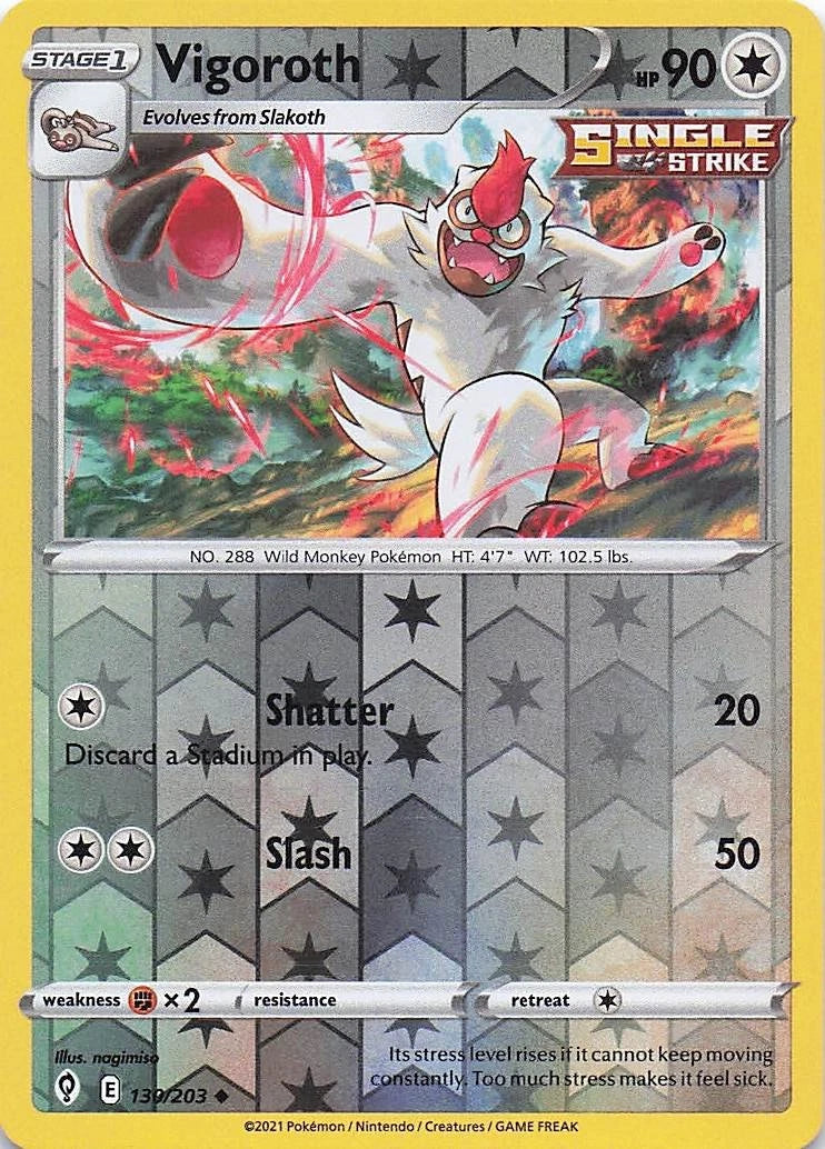 Vigoroth Reverse Holo (130/203) - Evolving Skies