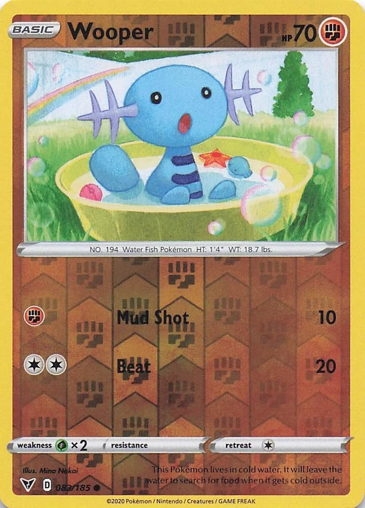 Wooper Reverse Holo (083/185) - Vivid Voltage
