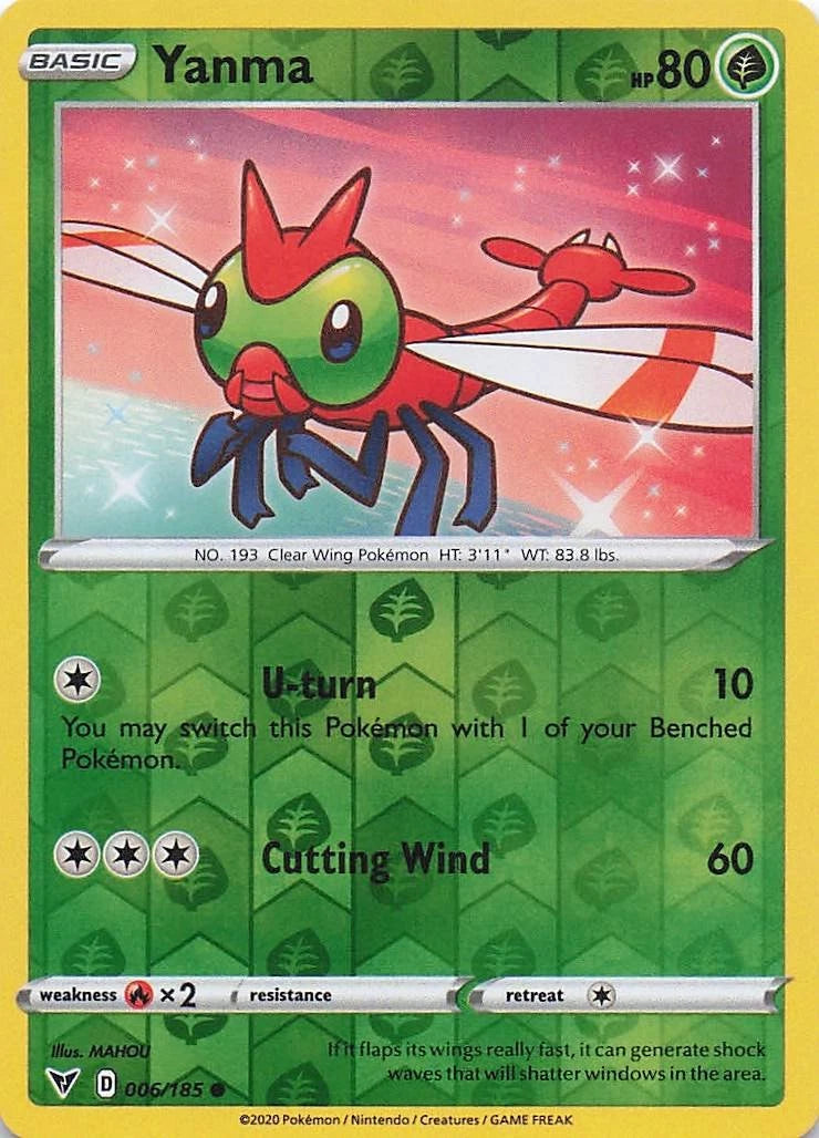 Yanma Reverse Holo (006/185) - Vivid Voltage