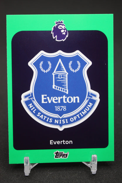2025/26 Everton Team Badge Green Parallels #127