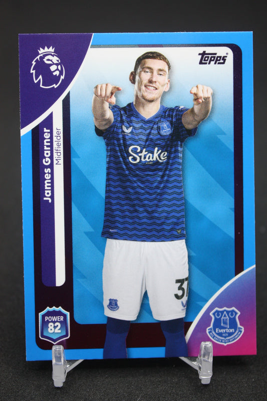 2025/26 James Garner Everton Blue Parallels #137